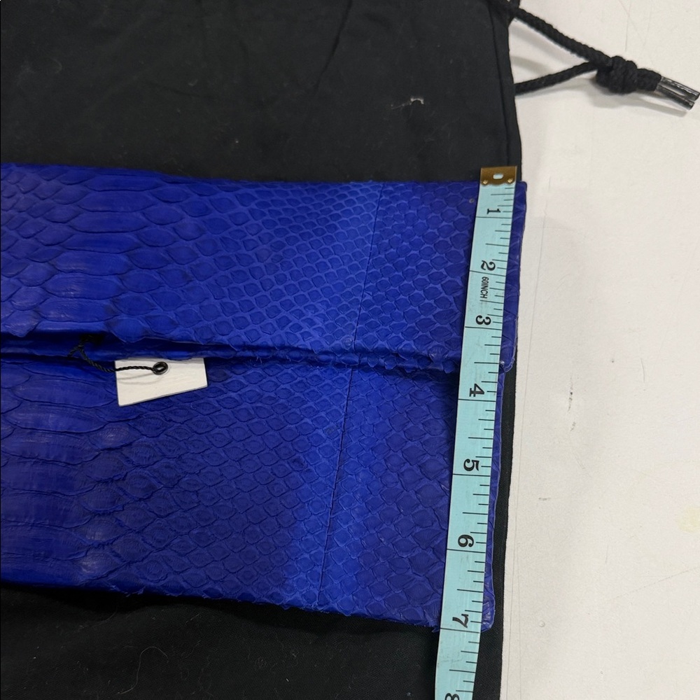 Primary New York genuine python Elegant Blue Clut… - image 7
